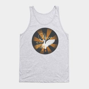 “Peace Was Never An Option” Untitled Goose Game Hand Drawn Illustration Tank Top